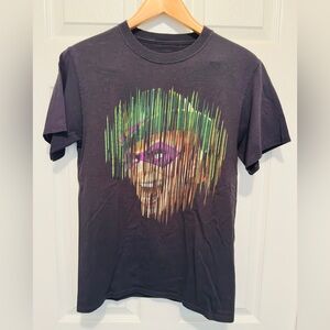 Black DC Comics Joker Shredded Effect Graphic T-shirt Size Small Unisex